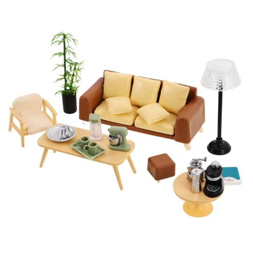 LALADEFIEE 1 Set Miniatur-puppenhaus- : Realistisches Sitzsofa-möbelzubehör Für Das Wohnzimmer Für Kinder, Rollenspiel, DIY-Dekoration Und Fotografie-Requisiten LALADEFIEE 1 Set Miniatur-puppenhaus- : Realistisches Sitzsofa-möbelzubehör Für Das Wohnzimmer Für Kinder, Rollenspiel, DIY-Dekoration Und Fotografie-Requisiten von LALADEFIEE