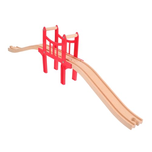 LALADEFIEE 1 Set Train Bridge Track Model Holzstrecke Accessoires Railway Toys Züge Szenen Layout Requisiten Spielzeug Für Kinder Kleinkinder von LALADEFIEE