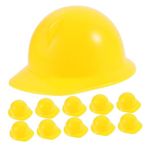 LALADEFIEE 10 Stück Miniatur Bauhelm Puppenhelm Sicherheitshelm Modellhelm für Kreatives und Dekoration Leuchtend für Puppenhaus und Bastelprojekte LALADEFIEE 10 Stück Miniatur Bauhelm Puppenhelm Sicherheitshelm Modellhelm für Kreatives und Dekoration Leuchtend für Puppenhaus und Bastelprojekte von LALADEFIEE