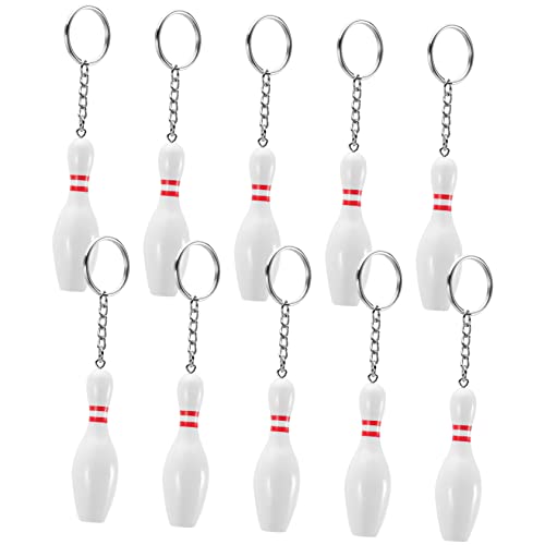 LALADEFIEE 10Stücke Mini Bowling Schlüsselanhänger Sport Miniaturen für Schlüsselbund Mitgebsel oder Souvenir Bowling Fans und Kreative LALADEFIEE 10Stücke Mini Bowling Schlüsselanhänger Sport Miniaturen für Schlüsselbund Mitgebsel oder Souvenir Bowling Fans und Kreative von LALADEFIEE