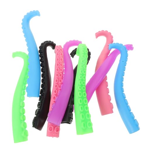 LALADEFIEE 10Stücke Teiliges Octopus Fingerpuppen Farbenfrohe Tentakel Fingerpuppen für Partys und Kreative Aktivitäten aus Sicherem Langlebigem Material Gefertigt LALADEFIEE 10Stücke Teiliges Octopus Fingerpuppen Farbenfrohe Tentakel Fingerpuppen für Partys und Kreative Aktivitäten aus Sicherem Langlebigem Material Gefertigt von LALADEFIEE