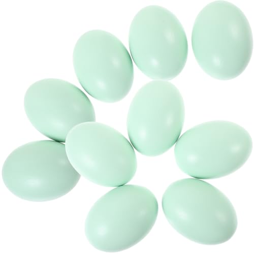 LALADEFIEE 10st Simuliertes Ei-DIY-kinderspielzeug Hühnerdekor Etikett Für Frische Eier Gefälschte Eier Für Hühner Hühnerei Wachtelkartons So Tun, Als Ob Wäre Taubennest Holz Green LALADEFIEE 10st Simuliertes Ei-DIY-kinderspielzeug Hühnerdekor Etikett Für Frische Eier Gefälschte Eier Für Hühner Hühnerei Wachtelkartons So Tun, Als Ob Wäre Taubennest Holz Green von LALADEFIEE