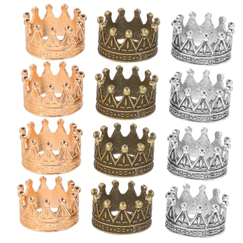 LALADEFIEE 12 Stück Puppenhaus Minikrown Feenkrone Minikronen zum Basteln Prinzessin Krone Kronendekor Kronenverzierungen für Handwerk Puppenhauskrone winzige Krone Legierung LALADEFIEE 12 Stück Puppenhaus Minikrown Feenkrone Minikronen zum Basteln Prinzessin Krone Kronendekor Kronenverzierungen für Handwerk Puppenhauskrone winzige Krone Legierung von LALADEFIEE