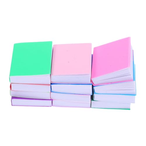 LALADEFIEE 12stücke Miniatur Bücher Für Puppenhaus Leere Mini Bücher Für Schlafzimmer Arbeitszimmer Und Bibliothek Dekoration Für Kreative Spielwelten von LALADEFIEE