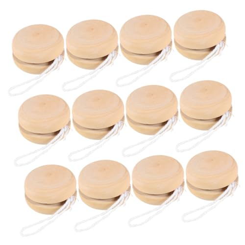 LALADEFIEE 12 Stück Teiliges Holz Yo Yo Bälle DIY Bastelspielzeug für Stabile Naturholz Kugeln zum Bemalen Kreatives Graffiti Zubehör für Hand Auge Koordination und Freizeitspaß LALADEFIEE 12 Stück Teiliges Holz Yo Yo Bälle DIY Bastelspielzeug für Stabile Naturholz Kugeln zum Bemalen Kreatives Graffiti Zubehör für Hand Auge Koordination und Freizeitspaß von LALADEFIEE