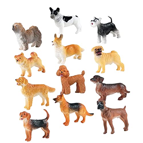 LALADEFIEE 12Stücke Teiliges Hundefiguren Realistische Tiermodelle zur Kinderhunddekoration Dekofiguren für Garten und Langlebig und Sicher für Kreative Gestaltung LALADEFIEE 12Stücke Teiliges Hundefiguren Realistische Tiermodelle zur Kinderhunddekoration Dekofiguren für Garten und Langlebig und Sicher für Kreative Gestaltung von LALADEFIEE