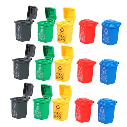 LALADEFIEE 15 Stück Teiliges Miniatur Mülltrennung Mini Recycling Behälter Puppenhaus Zubehör Interaktive Lernmodelle für Umweltbewusstsein und Kreatives LALADEFIEE 15 Stück Teiliges Miniatur Mülltrennung Mini Recycling Behälter Puppenhaus Zubehör Interaktive Lernmodelle für Umweltbewusstsein und Kreatives von LALADEFIEE