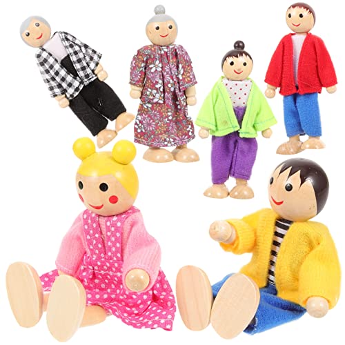LALADEFIEE 1Satz Familien Puppen aus Holz Bewegliche Figuren für Kinderzimmer Dekoration Rollenspiele und Kreative Geschichten Sicher und Langlebig für Kleinkinder LALADEFIEE 1Satz Familien Puppen aus Holz Bewegliche Figuren für Kinderzimmer Dekoration Rollenspiele und Kreative Geschichten Sicher und Langlebig für Kleinkinder von LALADEFIEE