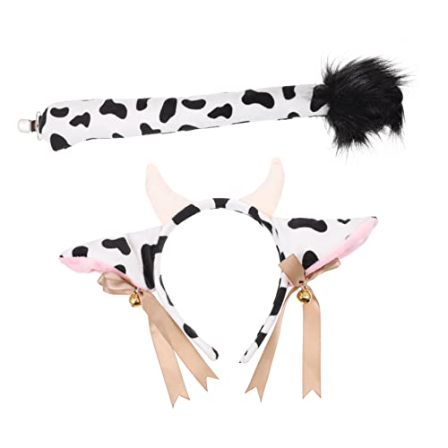 LALADEFIEE 1Satz Kuh Stirnband für Plüsch Kopfband für Kostümpartys Karneval Halloween Cosplay Events Langlebig Bringt Spaß von LALADEFIEE