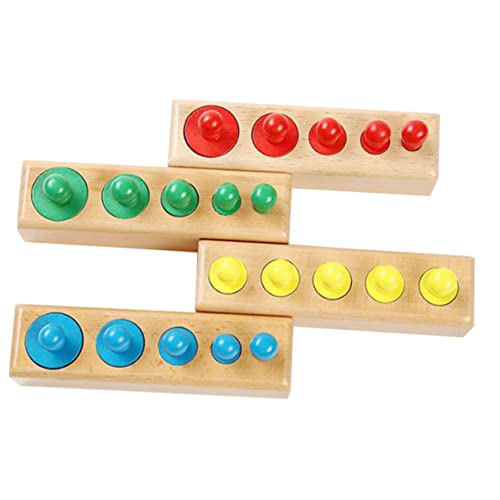LALADEFIEE 1Satz Montessori Knobbed Zylinderblöcke für Bunte Holzspielzeuge Koordination und Gehirnentwicklung für Kreatives und Lernspaß LALADEFIEE 1Satz Montessori Knobbed Zylinderblöcke für Bunte Holzspielzeuge Koordination und Gehirnentwicklung für Kreatives und Lernspaß von LALADEFIEE