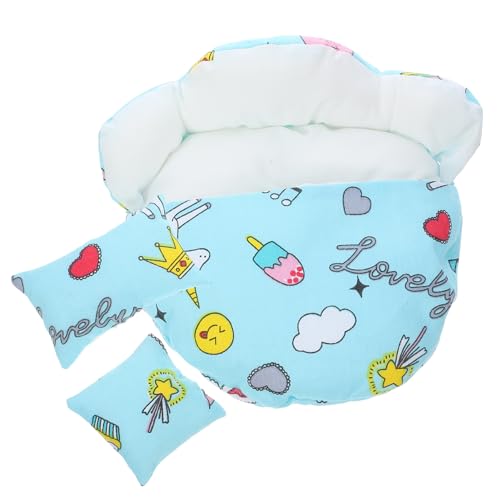 LALADEFIEE 1Satz Puppenschlafsack für Puppen Wiederverwendbarer Schlafsack mit Kissen aus Weichem für Puppenhaus Dekoration Kompakte Aufbewahrung Zartem LALADEFIEE 1Satz Puppenschlafsack für Puppen Wiederverwendbarer Schlafsack mit Kissen aus Weichem für Puppenhaus Dekoration Kompakte Aufbewahrung Zartem von LALADEFIEE