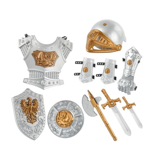 LALADEFIEE 1Satz Ritter Kostüm für Jungen Teiliges für Halloween Cosplay Bühnenperformance Rüstungsteile Accessoires für Kostümpartys Rollenspiele LALADEFIEE 1Satz Ritter Kostüm für Jungen Teiliges für Halloween Cosplay Bühnenperformance Rüstungsteile Accessoires für Kostümpartys Rollenspiele von LALADEFIEE