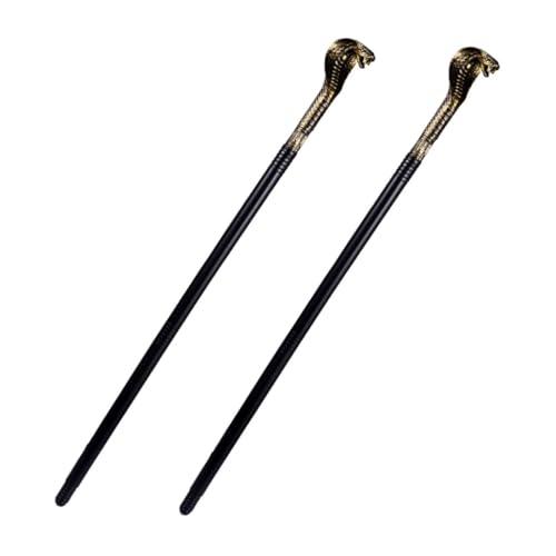 LALADEFIEE 2 Stück Goldener Schlangenkopf Gehstock Halloween Requisite Stabiles Kunststoff Stab für Kostüm Party Vielseitiges Cosplay Accessoire Dekorativer Spazierstock für LALADEFIEE 2 Stück Goldener Schlangenkopf Gehstock Halloween Requisite Stabiles Kunststoff Stab für Kostüm Party Vielseitiges Cosplay Accessoire Dekorativer Spazierstock für von LALADEFIEE