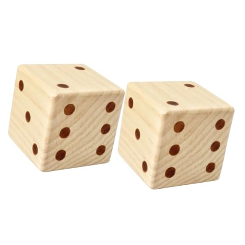 LALADEFIEE 2 Stück Große Holzspielwürfel Holz Punktwürfel mit Abgerundeten Kanten DIY Bastelwürfel für Brettspiele und Partyspiele Vielseitige Holzwürfel für Spiel und Dekoration LALADEFIEE 2 Stück Große Holzspielwürfel Holz Punktwürfel mit Abgerundeten Kanten DIY Bastelwürfel für Brettspiele und Partyspiele Vielseitige Holzwürfel für Spiel und Dekoration von LALADEFIEE