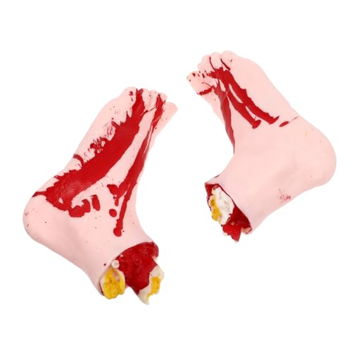 LALADEFIEE 2 Stück Gruselige Halloween Deko Realistische Künstliche Füße als Trick Requisiten für Party und Spukhaus Dekoration in Hautfarben LALADEFIEE 2 Stück Gruselige Halloween Deko Realistische Künstliche Füße als Trick Requisiten für Party und Spukhaus Dekoration in Hautfarben von LALADEFIEE