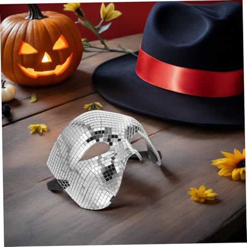 LALADEFIEE 2 Stück Halbgesichtsmaske Kostüm Requisiten Halloween Party Maske Halloween Gesichtsmaske Maskerade Gesichtsmaske Reflektierende Maske Frauen Glänzende LALADEFIEE 2 Stück Halbgesichtsmaske Kostüm Requisiten Halloween Party Maske Halloween Gesichtsmaske Maskerade Gesichtsmaske Reflektierende Maske Frauen Glänzende von LALADEFIEE