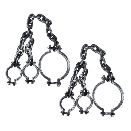 LALADEFIEE 2 Stück Halloween Wrist Shackles Leichte Realistische Plastik-handschellen für Gruselige Partydekoration Komfortable Gefängnisfesseln Cosplay Requisiten für Halloween Kostüme LALADEFIEE 2 Stück Halloween Wrist Shackles Leichte Realistische Plastik-handschellen für Gruselige Partydekoration Komfortable Gefängnisfesseln Cosplay Requisiten für Halloween Kostüme von LALADEFIEE