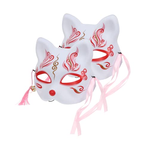 LALADEFIEE 2 Stück Kreative Fuchs Halbmasken für Halloween Kostüm Party Masquerade Modisches Design Sichere Materialien für Cosplay und Festliche Verkleidungen LALADEFIEE 2 Stück Kreative Fuchs Halbmasken für Halloween Kostüm Party Masquerade Modisches Design Sichere Materialien für Cosplay und Festliche Verkleidungen von LALADEFIEE