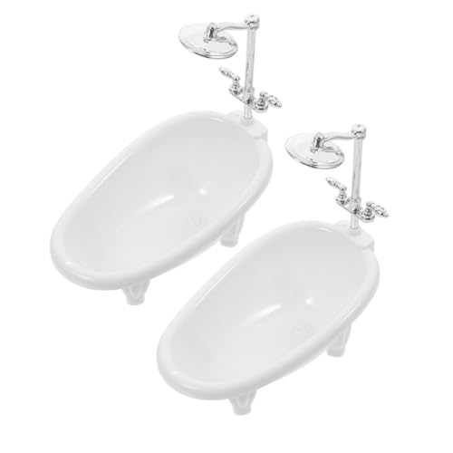 LALADEFIEE 2 Stück Miniatur Badewanne für Puppenhaus Teiliges Elegantes Design für Fantasievolles Fördert die Vorstellungskraft und Passt Jede Puppenhaus Badezimmereinrichtung LALADEFIEE 2 Stück Miniatur Badewanne für Puppenhaus Teiliges Elegantes Design für Fantasievolles Fördert die Vorstellungskraft und Passt Jede Puppenhaus Badezimmereinrichtung von LALADEFIEE