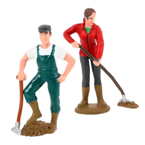LALADEFIEE 2 Stück Teiliges Miniatur Bauernhof Figuren Realistische Landarbeiter Miniaturmodelle Detailgetreue Bauernhof Dekoration LALADEFIEE 2 Stück Teiliges Miniatur Bauernhof Figuren Realistische Landarbeiter Miniaturmodelle Detailgetreue Bauernhof Dekoration von LALADEFIEE