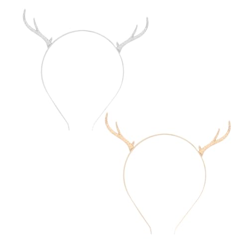 LALADEFIEE 2 Stück Weihnachtlicher Rentier Geweih Haarreif aus Leichtem Metalllegierung Festlicher Haarschmuck für Damen für Weihnachtsfeiern Wintermotto und Festliche Kostüme LALADEFIEE 2 Stück Weihnachtlicher Rentier Geweih Haarreif aus Leichtem Metalllegierung Festlicher Haarschmuck für Damen für Weihnachtsfeiern Wintermotto und Festliche Kostüme von LALADEFIEE