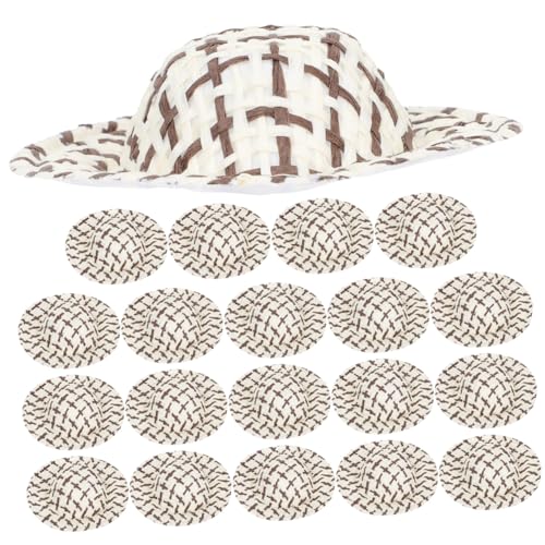 LALADEFIEE 20 Stück Teiliges Miniatur Puppen Hut Woven Craft Hats für DIY Deko Geflochtene Hüte Dunkelbraun und Beige für Bastelprojekte und Fotorequisiten LALADEFIEE 20 Stück Teiliges Miniatur Puppen Hut Woven Craft Hats für DIY Deko Geflochtene Hüte Dunkelbraun und Beige für Bastelprojekte und Fotorequisiten von LALADEFIEE