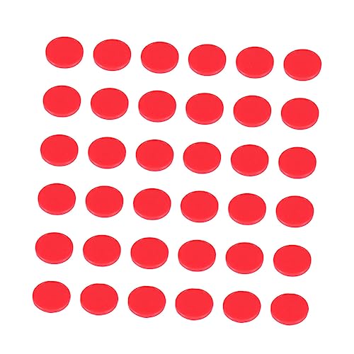 LALADEFIEE 200Stücke Bingo Chips Kunststoff Spielchips zum Zählen und Lernen für Klassenzimmer und Bingo Nächte Vielseitig Einsetzbar für Mathematik und Belohnungen Rot von LALADEFIEE