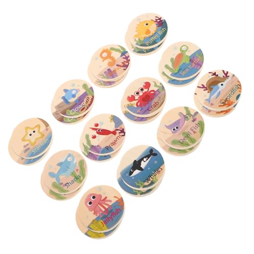 LALADEFIEE 24 Stück Marine Animal Memory Chess Spielzeugtiere passende Tierkarten für Meerestiere Lernkarten Walspielzeug Killerwal- Tiere Holz Khaki LALADEFIEE 24 Stück Marine Animal Memory Chess Spielzeugtiere passende Tierkarten für Meerestiere Lernkarten Walspielzeug Killerwal- Tiere Holz Khaki von LALADEFIEE