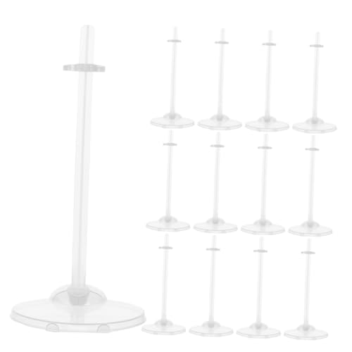 LALADEFIEE 24pcs Doll Stand Pack Plastikpuppen Display Inhaber Klar Action Figure Stand Doll Support Rahmen Spielzeugpuppenzubehör von LALADEFIEE
