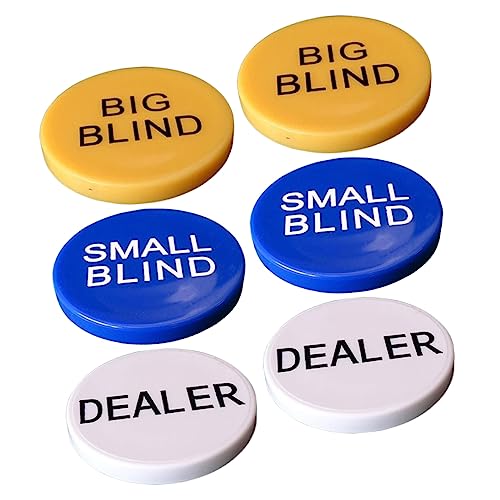 LALADEFIEE 2Sätze Bingo Chips mit Großen und Kleinen Blind Chips für Poker und Bingo Langlebige Spielchips für Spannende Spieleabende mit Freunden und Familie von LALADEFIEE