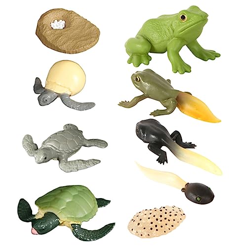 LALADEFIEE 2Sätze Simulation Frosch Schildkröte Figurenset Lernspielzeug für Deko für Zuhause Erklärung des Wachstumszyklus von Tieren aus Robustem Material Gefertigt LALADEFIEE 2Sätze Simulation Frosch Schildkröte Figurenset Lernspielzeug für Deko für Zuhause Erklärung des Wachstumszyklus von Tieren aus Robustem Material Gefertigt von LALADEFIEE