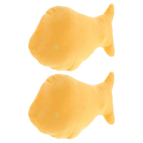 LALADEFIEE 2St Kleines gelbes Croaker-Puppenkissen Plüschfisch Kissen Gelber Fisch Plüschtier Verspieltes Kissen Dekokissen Fisch ästhetische Wurfkissen lustige Stofftiere PP Baumwolle Yellow LALADEFIEE 2St Kleines gelbes Croaker-Puppenkissen Plüschfisch Kissen Gelber Fisch Plüschtier Verspieltes Kissen Dekokissen Fisch ästhetische Wurfkissen lustige Stofftiere PP Baumwolle Yellow von LALADEFIEE