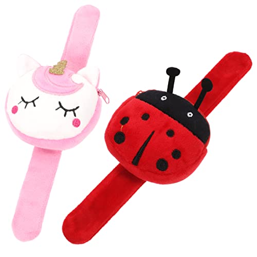 LALADEFIEE 2Stücke Plüsch Slap Armband für Lustiges Tier Design Geldbörse Armband für Jungen und Partygunst für Geburtstage und Anlässe und Bequem Tragbar LALADEFIEE 2Stücke Plüsch Slap Armband für Lustiges Tier Design Geldbörse Armband für Jungen und Partygunst für Geburtstage und Anlässe und Bequem Tragbar von LALADEFIEE