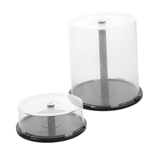 LALADEFIEE 2 Stücke Cd/DVD-aufbewahrungsbehälter Disk- -Box Mit Großer Kapazität DVD- Staubdicht Für Home Office von LALADEFIEE