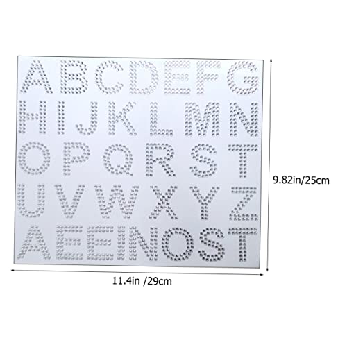 LALADEFIEE 3 Blätter Teiliges Selbstklebende Buchstaben Aufkleber mit Feinen Glitzernden Strasssteinen Dekorative Funkelnde Rhinestone Letters für DIY Kleidung Taschen Schuhe Hüte und LALADEFIEE 3 Blätter Teiliges Selbstklebende Buchstaben Aufkleber mit Feinen Glitzernden Strasssteinen Dekorative Funkelnde Rhinestone Letters für DIY Kleidung Taschen Schuhe Hüte und von LALADEFIEE
