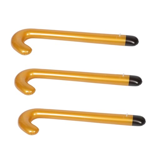LALADEFIEE 3 Stück Aufblasbarer Gehstock mit Ergonomischem Griff für Mehr Stabilität und als Party Favor Cane und Old Man Costume Cane für Cosplay und Fasching LALADEFIEE 3 Stück Aufblasbarer Gehstock mit Ergonomischem Griff für Mehr Stabilität und als Party Favor Cane und Old Man Costume Cane für Cosplay und Fasching von LALADEFIEE