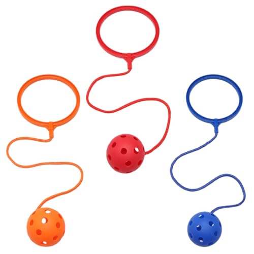 LALADEFIEE 3 Stück Teiliges Ankle Skip Ball Sportspielzeug Jumping Ring Toy für Mädchen Jungen Outdoor Indoor Fitness Spiel Leicht und Sicher Fördert Bewegung und Zufällige von LALADEFIEE
