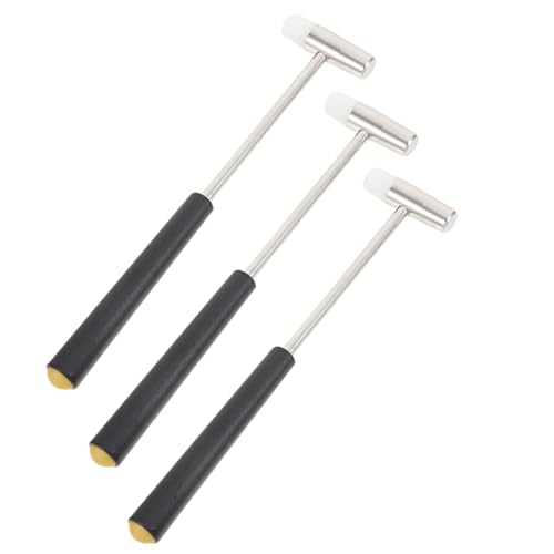 LALADEFIEE 3 Stück Teiliges Hammer für Praktisches Steckspielzeug Werkzeug Doppelseitiger Block Assemblierhammer mit Glatter Oberfläche Geschicklichkeit und Hand Auge Koordination von LALADEFIEE