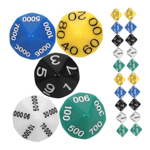 LALADEFIEE 30 Stück Polyedrische Würfel, Mehrseitige Spielwürfel, Nummerierte Würfel, Brettspiel-zubehör, Lernwürfel, Tragbare Spielwürfel, Spiel-Requisiten LALADEFIEE 30 Stück Polyedrische Würfel, Mehrseitige Spielwürfel, Nummerierte Würfel, Brettspiel-zubehör, Lernwürfel, Tragbare Spielwürfel, Spiel-Requisiten von LALADEFIEE