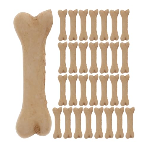 LALADEFIEE 30st Miniatur-Dinge Miniaturfiguren Aus Knochen Mini-Halloween-schädelknochen Kostüm Knochen Gefälschte Schädelknochen Halloween-knochendekorationen Miniknochen Zum Basteln Harz von LALADEFIEE