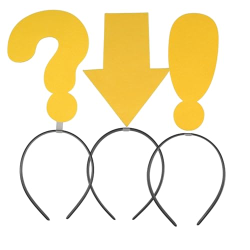 LALADEFIEE 3St lustiges Stirnband Kopfband mit nach unten Kreatives -Haarband Lustige Haarreifen Festliche Kopfbedeckung Stirnbänder Haarschmuck Fragezeichen-Stirnband gefühlt LALADEFIEE 3St lustiges Stirnband Kopfband mit nach unten Kreatives -Haarband Lustige Haarreifen Festliche Kopfbedeckung Stirnbänder Haarschmuck Fragezeichen-Stirnband gefühlt von LALADEFIEE