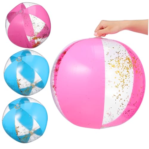LALADEFIEE 4 Stück Aufblasbare Wasserbälle: Glitzerndes Outdoor-spielzeug Für Sommer-poolpartys – Aufblasbare Dekorationen Für Kinderpartys, Pvc-ornamente LALADEFIEE 4 Stück Aufblasbare Wasserbälle: Glitzerndes Outdoor-spielzeug Für Sommer-poolpartys – Aufblasbare Dekorationen Für Kinderpartys, Pvc-ornamente von LALADEFIEE