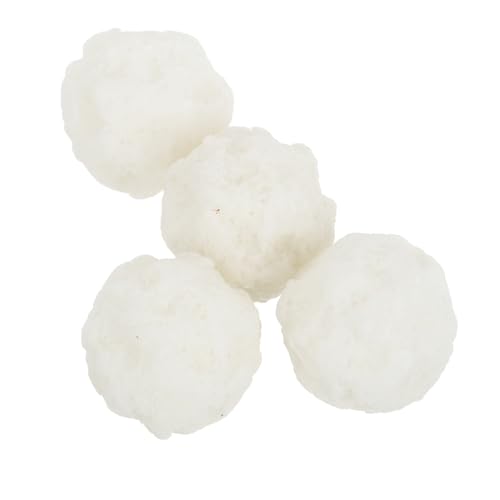 LALADEFIEE 4 Stück DIY Schneeball-bastelarbeiten, Kleine Schneeball-Ornamente Für Mikro-landschaftsdekoration, Miniatur- -Figuren, Kleine Schneeball-statuen von LALADEFIEE