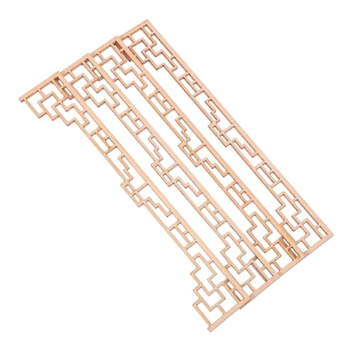 LALADEFIEE 4 Stück Mini-Bildschirm-holzstücke: DIY Miniatur-bausteine aus Chinesischem Holz Zum Basteln Für Puppenhausverkleidungen Und Dekorationen LALADEFIEE 4 Stück Mini-Bildschirm-holzstücke: DIY Miniatur-bausteine aus Chinesischem Holz Zum Basteln Für Puppenhausverkleidungen Und Dekorationen von LALADEFIEE