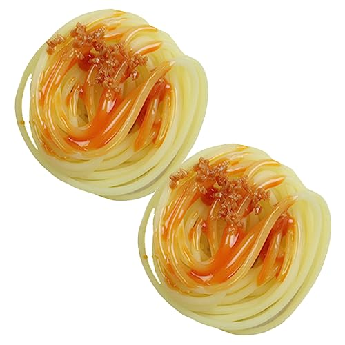 LALADEFIEE 4 Stück Nudeln mit künstlicher Soße Ditalini-Nudeln Food-Foto-Requisiten künstliche Pasta Hausdekoration Simulation simulierte gefälschte PVC Yellow LALADEFIEE 4 Stück Nudeln mit künstlicher Soße Ditalini-Nudeln Food-Foto-Requisiten künstliche Pasta Hausdekoration Simulation simulierte gefälschte PVC Yellow von LALADEFIEE