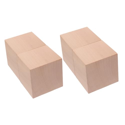 LALADEFIEE 4 Stück Quadratische Holzbausteine Naturbelassene Bauklötze für Geometrische Lernblöcke für Matheunterricht Montessori Kreativität und Zahlenverständnis LALADEFIEE 4 Stück Quadratische Holzbausteine Naturbelassene Bauklötze für Geometrische Lernblöcke für Matheunterricht Montessori Kreativität und Zahlenverständnis von LALADEFIEE