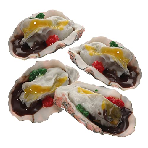 LALADEFIEE 4 Stück Simulierte Austern Schaltier So Tun, Als Ob Sie Küchenzubehör Würden Restaurant Lebensmittelspielzeug Aus Kunststoff Simulationsmodell Für Meeresfrüchte PVC LALADEFIEE 4 Stück Simulierte Austern Schaltier So Tun, Als Ob Sie Küchenzubehör Würden Restaurant Lebensmittelspielzeug Aus Kunststoff Simulationsmodell Für Meeresfrüchte PVC von LALADEFIEE