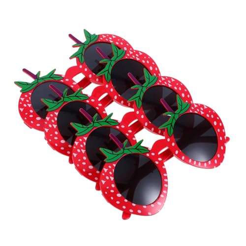 LALADEFIEE 4 Stück Teiliges Erdbeer Partybrille Lustige Fruchtform Fotoaccessoire Angenehm für Geburtstagsfeiern und Kostüme LALADEFIEE 4 Stück Teiliges Erdbeer Partybrille Lustige Fruchtform Fotoaccessoire Angenehm für Geburtstagsfeiern und Kostüme von LALADEFIEE