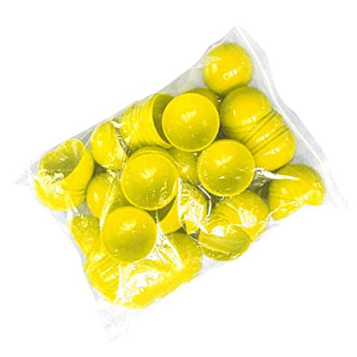 LALADEFIEE 50Stücke Bunte Aktivitäts Lotteriebälle Hohlkugeln Durchmesser Gelb für Partyspiele Tombola und Bingo aus Hochwertigem Material von LALADEFIEE