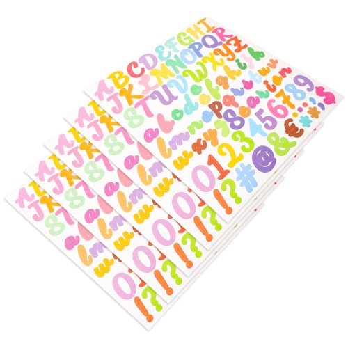 LALADEFIEE 5Stücke Alphabet und Zahlenaufkleber Selbstklebende Sticker Bunten Farben für Scrapbooking DIY Projekte Kennzeichnung von Objekten Vielseitig Einsetzbar LALADEFIEE 5Stücke Alphabet und Zahlenaufkleber Selbstklebende Sticker Bunten Farben für Scrapbooking DIY Projekte Kennzeichnung von Objekten Vielseitig Einsetzbar von LALADEFIEE